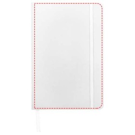 Carnet de notes A5 Spectrum à couverture rigideCouleur:Blanc