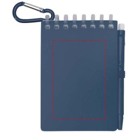 Ensemble carnet souple d’extérieur recyclé et stylo bille (encre noire) Lig MiniCouleur:Bleu océan
