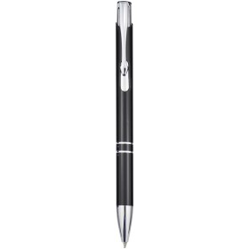 Stylo bille rétractable en aluminium MonetaCouleur:Noir