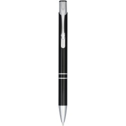 Stylo bille aluminium anodisé MonetaCouleur:Noir