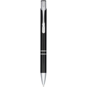 Stylo bille aluminium anodisé MonetaCouleur:Noir