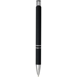Stylo bille rétractable doux au toucher MonetaCouleur:Noir