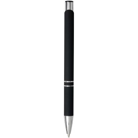 Stylo bille rétractable doux au toucher MonetaCouleur:Noir