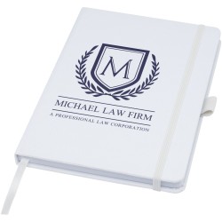 Carnet A5 Honua en papier recyclé avec couverture en PET recycléCouleur:Blanc