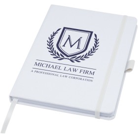 Carnet A5 Honua en papier recyclé avec couverture en PET recycléCouleur:Blanc