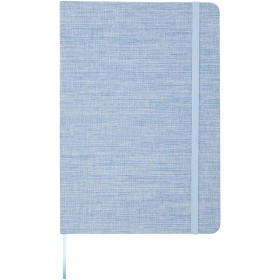 Carnet à couverture rigide A5 Ramona en cotonCouleur:Bleu clair