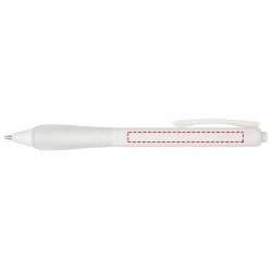 Stylo bille RABS LorenaCouleur:Blanc transparent