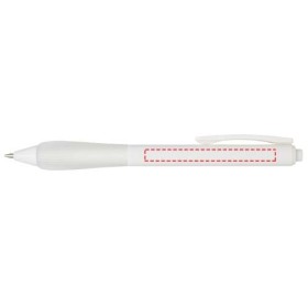 Stylo bille RABS LorenaCouleur:Blanc transparent