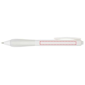Stylo bille RABS LorenaCouleur:Blanc transparent