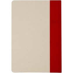 Carnet à couverture rigide A5 en plastique à base de canne à sucre LilianaCouleur:Brique