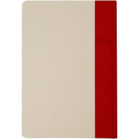 Carnet à couverture rigide A5 en plastique à base de canne à sucre LilianaCouleur:Brique