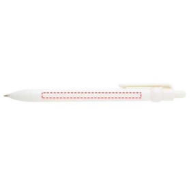 Stylo bille Fidget en plastique recyclé (encre noire)Couleur:Blanc