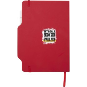 Carnet à couverture rigide Nexus A5 avec stylo et crayon (encre noire)Couleur:Rouge