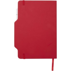 Carnet à couverture rigide Nexus A5 avec stylo et crayon (encre noire)Couleur:Rouge