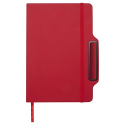 Carnet à couverture rigide Nexus A5 avec stylo et crayon (encre noire)Couleur:Rouge