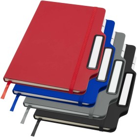 Carnet à couverture rigide Nexus A5 avec stylo et crayon (encre noire)Couleur:Rouge