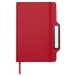 Carnet à couverture rigide Nexus A5 avec stylo et crayon (encre noire)Couleur:Rouge