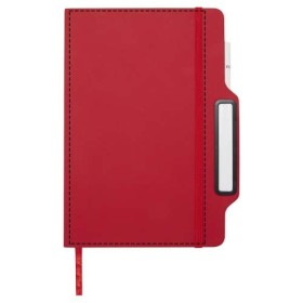 Carnet à couverture rigide Nexus A5 avec stylo et crayon (encre noire)Couleur:Rouge