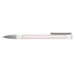 Stylo bille Ziggur en aluminium (encre bleue)Couleur:Blanc