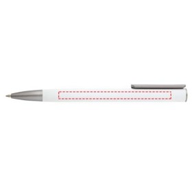 Stylo bille Ziggur en aluminium (encre bleue)Couleur:Blanc