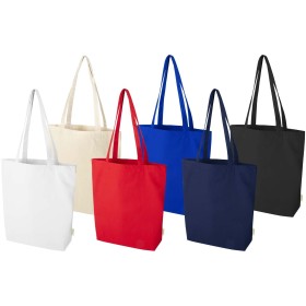 Sac shopping Odisha bio OCS à large fond 180 g/m2 de 11 LCouleur:Blanc