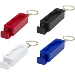 Support de téléphone Aggia avec jouet fidget en plastique recycléCouleur:Blanc