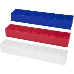 Pilulier semainier multi-vitamines DoseCouleur:Blanc