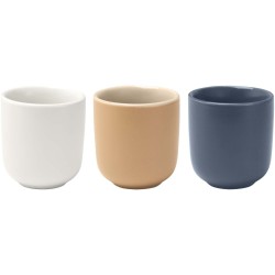 Tasses à expresso Male en céramique de 90 ml - set de 2Couleur:Blanc