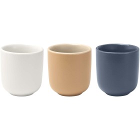 Tasses à expresso Male en céramique de 90 ml - set de 2Couleur:Blanc