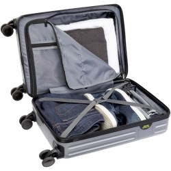Valise cabine Rover de 20" et 40 L recyclée GRSCouleur:Argent