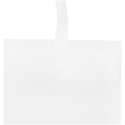 Sac shopping convention EcoSeal de 6 L non tissé en matériaux recyclés certifiés GRSCouleur:Blanc