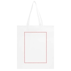 Sac shopping à soufflets EcoSeal non tissé recyclé et certifié GRS de 12 LCouleur:Blanc