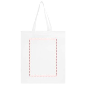 Sac shopping à soufflets EcoSeal non tissé recyclé et certifié GRS de 12 LCouleur:Blanc