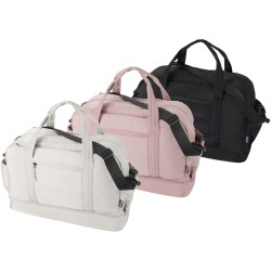 Sac de voyage Puffer recyclé certifié GRS avec fond isolé de 30 LCouleur:Noir