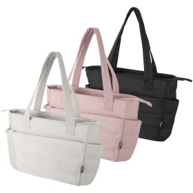 Sac shopping Puffer pour ordinateur portable 15,6" certifié GRS et recyclé de 18 LCouleur:Grès