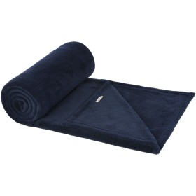 Couverture Lily en polaire molletonnée RPET certifiée GRSCouleur:Bleu foncé