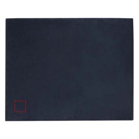 Couverture Lily en polaire molletonnée RPET certifiée GRSCouleur:Bleu foncé