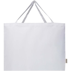 Grand sac shopping Odessa en coton recyclé 220 g/m² certifié GRSCouleur:Blanc