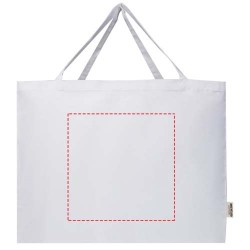 Grand sac shopping Odessa en coton recyclé 220 g/m² certifié GRSCouleur:Blanc