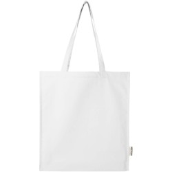 Sac shopping à soufflets Florida certifié GRS 270 g/m² 14LCouleur:Blanc