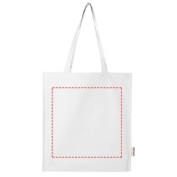 Sac shopping à soufflets Florida certifié GRS 270 g/m² 14LCouleur:Blanc