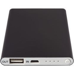 Batterie de secours en aluminium 4000 mAh PepCouleur:Noir