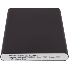 Batterie de secours en aluminium 4000 mAh PepCouleur:Noir