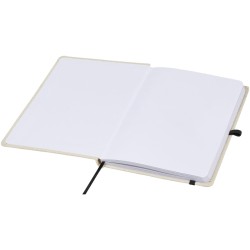 Carnet Tutico à couverture rigide en coton organiqueCouleur:Naturel / Noir