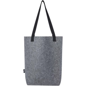 Sac shopping Felta avec large fond de 12 L en feutre recyclé certifié GRSCouleur:Gris moyen