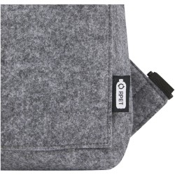 Sacoche de vélo avec dessus enroulable Felta de 13 L en feutre recyclé certifié GRSCouleur:Gris moyen
