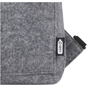 Sacoche de vélo avec dessus enroulable Felta de 13 L en feutre recyclé certifié GRSCouleur:Gris moyen