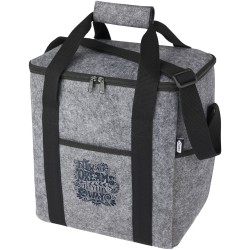 Sac isotherme Felta pour boissons en feutrine recyclée GRS de 21 LCouleur:Gris moyen