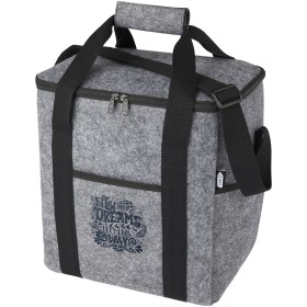 Sac isotherme Felta pour boissons en feutrine recyclée GRS de 21 LCouleur:Gris moyen