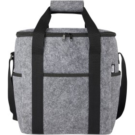Sac isotherme Felta pour boissons en feutrine recyclée GRS de 21 LCouleur:Gris moyen